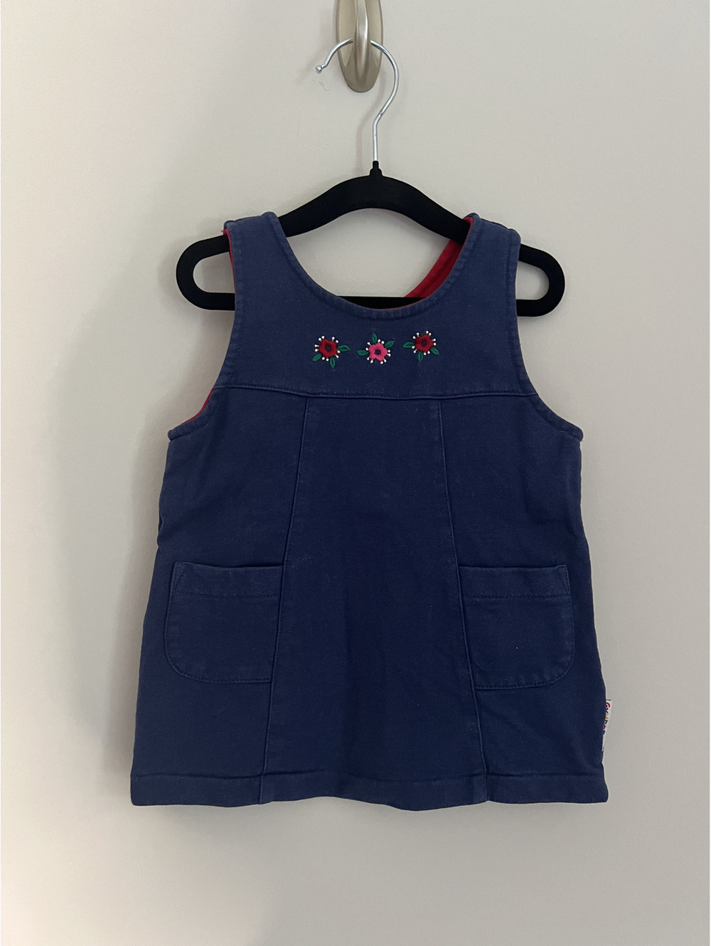 Vintage Rainbow Tag Gymboree Blue Floral Detail Dress